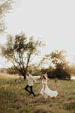 I absolutely love this dress & how it looks in my engagement photos! A dreamy boho dress for sure! Note: it's a tad see through but nothing some nude undergarments/spanks can't fix. - Madelyn M.