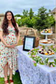 I loved this dress for my bb shower. The slits came up a little high for this occasion so I pinned a safety pin on one side of the dress to close the length of the slit. I did this since it was a little windy and being 38 wks pregnant, the slits wouldn't be so high if it wasn't for my belly. Lol it definitely was tight on the chest area, but the girls were secure and perky so I can't complain. Overall , I love this dress ! Can't wait to wear it after pregnancy too. - Marissa R.