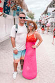 I wore this cover-up on a Catamaran ride from Cancun to Isla Mujeres. The excursion included stops for snorkeling, a private beach club, and shopping on the island. It was perfect because I could easily skip it on and off for each stop and I looked cute for all pictures! Couldn't ask for a better beach cover-up! - Carrie G.