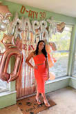 Wore this for my 30th birthday and loved it!! I had so many compliments on the color! - Cristina C.