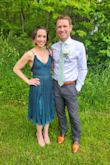 This dress was perfect for an outdoor wedding! Tie straps allow you to adjust to what fits your shoulders and bust the best. Length is quite long, but I am short, so I had maybe 5 inches hemmed off the bottom. Fits very true to size. Pleated skirt gives more space for hips if you have wider hips. - Ashley B.