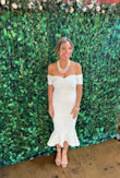 Wore this for my wedding shower and the compliments did not stop. I felt beautiful all day and it was so comfortable. Opening gifts was a bit difficult but that's what the future hubby was for - Samantha K.