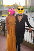 Wore this dress to a very formal Black Tie wedding in NYC and it was perfect! In a sea of very dark dresses, I felt very bright and fun while still fitting the appropriate attire and got lots of compliments. The cut is very flattering. The site recommended a medium for me and it turned out to be a great fit. I wish I would've had some fashion tape holding up the bust as it did fall a tiny bit to show some side boob, but it wasn't bad at all. I also had this folded in a suitcase and it didn't wrinkle at all! - Emma E.