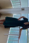 I bought an S and it was too big. Especially on the bust, had to fix it all day. I love the dress it was comfy and cute. Definitely should've bought a smaller size - Alejandra P.