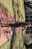 Super comfy dress and easy to move in. I did a lot of walking in this dress while visiting New Orleans. I tried wearing body-shaping underwear with it but it kept showing so can't wear high-waisted underwear like that. You also can't wear a regular bra - Allison M.