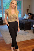 I originally ordered a small based on reviews. Wasn't even a question, I definitely needed a medium. I bought black and navy and wish I had every color in these pants. They are super flattering! Good quality for the price, love the high waist. Sometimes you can lose your butt in high wasted pants, these hug the small of you back and give you the curve we all want! Definitely buy these pants! - Meghan M.