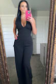 I took a gamble and ordered this cuz it is out of my comfort zone. I ordered a medium and it was just a little loose on my bust and shoulders. I have gotten tons of compliments on it. Definitely recommend for any kind of formal event. - Ilene R.