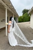 This is literally the best dress I've ever bought/worn! I got a size up just in case because I have been gaining some weight and it fit perfectly! I was hesitant due to my size but this dress would look good on any size! I'm very insecure about my body but this dress made me feel and look so beautiful on my special day I highly recommend!!!! - Mara R.