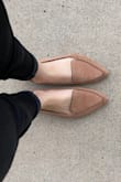 Love these shoes. They are beautiful, classy, versatile& but I have to put bandaids on my heels before I even slip them on in the morning or I'll be hurting (the worst I've ever experienced with shoes). Takes away from the classy look a bit when you have bandaids on your heels but Id rather that than blisters.
 Also, the toes are SO pointy that the tips crease from walking, etc. could probably be remedied with a tiny bit of tissue paper or something stuffed up there. - Katelyn S.