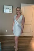 I wore this for the first night of my bachelorette and it was perfect. It does come wrinkly/with creases but a handheld steamer gets them right out. I wore beige shape wear underneath to smooth me out a bit and also prevent from flashing anyone as it is short. Love how it looks in pictures - Liz W.