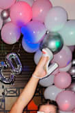 I love the satin material and the size of the platform! Generally comfortable shoe! Boogied all night! - Aly V.