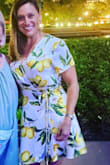 Wore this dress to a networking event at a resort conference and it was perfect. Conservative enough for colleagues but still fun and pretty so I didn't feel boring. Love the fit. I did and a snap to the bustline as it opened more than I care for, at least with a more conservative setting. Very light and comfortable. Lots of compliments on it. - Lindsey S.