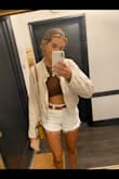 I never write reviews but I love these shorts! I am pretty tall and can never find shorts that are both flattering and long enough. I am obsessed [that] I can dress them up or casually throw them on over a swimsuit. Highly recommend!! - Grace C.