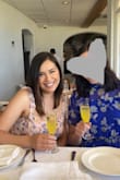 Such a beautiful and delicate dress! Wore it to a beach bachelorette brunch w some dressy sandals. It just barely skimmed the floor, which I loved. I ordered a medium and struggled to close the zipper when it neared my side chest area (34B) w no bra. Maybe a large would fit a bit better? It's the only reason I didn't give it 5 stars. But it fit perfectly everywhere else! Can't wait to wear it again :) - Anabel S.
