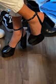 My feet are pretty narrow, and they fit perfectly!! I was scared they wouldn't fit but everything feels secure and comfortable and they're easy for me to walk in!! It's my first time buying from here so I definitely will be back for more cute heels <33 - Kenessa W.