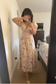 It fits perfectly and I love it. It feels expensive and it's pinker in person which is good because I'm wearing it to a wedding. All around 10/10. - Sarah R.