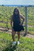 So comfy and beautiful dress. I bought a med. It is stretchy so I could have fit into a small. - Andrea C.