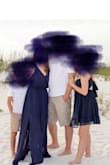 This dress is beautiful and lightweight. It is long for short people. I have big hips so I tried to buy true to size. I would definitely buy a size smaller if your waistline is smaller than your hips. I still loved our family pictures. - Meagan W.
