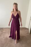 I love the dress. Unfortunately, it was very long. The hem is difficult to do on this dress so I had to cut off one of the layers. The strings in the back and putting it on are a bit difficult as well, but I'll deal with it. - Tina R.
