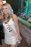 Cute dress! Wore it for my bachelorette party. I did have to use fashion tape to keep the straps up. - Alli S.