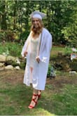 Wore this under my gown for graduation and it was so cute!! I was a little nervous that it wouldn't fit me in the bust, but it was perfect! The material was so soft and the straps are adjustable too. Will definitely be wearing again :) - Lexie M.