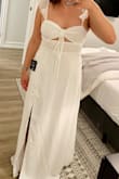 I think you have to up one size. Although it fits however, I couldn't imagine if I eat or sit then maybe the dress will burst on me knowing that the material is not really of good quality. Not for me so I returned this dress. - Jane L.