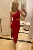 Love this dress. Fits true to size and is so comfy & glam - Chrissy F.
