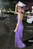 Everything about this dress is perfect. I love all shades of purple plus, it's glistening in a beautiful pattern. First time shopping at Lulus, will shop again. - Melanie A.