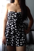 I normally order size X-Small in dresses and skirts...so I originally ordered this in the X-Small but exchanged it for the small bc I couldn't quite zip it up all the way or do the eye-hook. But with the small, it fits and can zip it up all the way...still a tad bit loose. But I'm keeping it!!! - Tammy R.