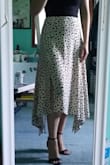 I love this skirt! I was a little bit worried that it would be too long on me...but having the side slit helped. Had it not had the side slit I probably would have returned it. But I received many compliments from wearing that skirt! - Tammy R.