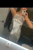 I'm usually a small or medium and this small was a little loose on me although I like my dresses tight. That said the quality is great. I wore it to Make a Wish Gala in Miami and know I can wear it again. - Brittany W.