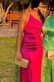 This dress was perfect, I had to make some adjustments on the size as it was big, but it looked great. The fabric doesn't wrinkle at all, and it fits well on the body. Got compliments the whole night about the dress! 

100/10 would recommend. - Andreza M.