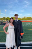 I purchased this dress for my son's commencement from high school. I am 6 months postpartum and things just don't fit like they used to. This dress made me feel beautiful. I loved that I didn't need to wear a bra with it. The length was perfect on me, not too short. - Alicia C.