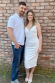 This dress was exactly what I was looking for my bridal shower! I think it's the perfect combination of sexy & classy! It's form fitting, but the material has some stretch so it is very comfortable. I did need to use some tape to keep the dress in place in the chest area, but I think that's just because I have small boobs. 10/10 would recommend this dress! - Casey M.