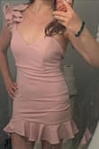 Absolutely beautiful dress! The zipper is a little hard to move up and down at the seam across the middle, but that won't stop me from wearing it. It's a great length for butt coverage which I was worried about when I placed the order. So happy and can't wait to wear it! - Christina A.