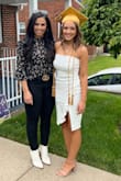 bought this dress in white for high school graduation and it was even better than I expected!  the XS fit perfectly. it has some stretch and is lined so it's not see-through.  I got a stain on it so I am ordering another one because I love it so much! - Vickie D.