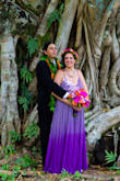 I got married at the end of May, and I ordered a custom wedding gown from a bridal boutique. Long story short, they messed up and were unable to complete my order, and I didn't find out until a month before my wedding! I decided to find a simpler gown and DIY it into a beautiful wedding dress. Our colors were purple and orange so this dusty purple color was perfect, and I loved the flowy skirt. The sizing guide on the website made me feel confident in ordering this dress- a lot of the other sites I looked at had confusing sizing charts. I got it in two days even though I live in Hawaii, and it fit almost perfectly. I had a local tailor make a couple of small alterations, had a local fabric artist do an ombré dye on the skirt, and ordered a lace appliqué from Etsy to dress up the bodice. I was so happy with how it came out and got so many compliments! My only complaint is the straps are super thin and really dug into my shoulders after a few hours- I'd replace them with something thicker if I could. - Julie H.