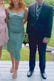 My daughter ordered this dress for a wedding and it looked great. The color and shape are perfect. I didn't love the look when she showed me on the Lulus website but it was gorgeous in person. Lots of compliments. - Melissa S.