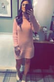 This dress is great for the hour-glass or pear shaped body! The fuzzy texture of the fabric is very soft and helps shape the body. Love it! - Anne-Marie G.