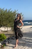 I wore this to a wedding rehearsal for a destination wedding on the beach. The dress looks gorgeous shimmering in the wind. Got a lot of compliments. Also wore lulu shoes with the outfit. - Jennifer B.