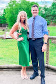 I originally bought a small and it was too tight around the hips. Exchanged for a medium and it fit great, there was some gapping/extra material around the waist in the back but I didn't mind too much. It was gorgeous and I got a ton of compliments! - Brittany F.
