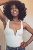 I love this bodysuit! The fabric is strong at the bottom and the whole piece is soft to the touch. It's very comfortable and perfect for summer. - Nicole J.