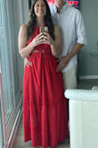 I love this red halter sundress! It's perfect for summer, Sunday brunch, & sunset dinners. - Taylor R.