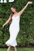 The perfect dress.
 it was the perfect dress for my bridal shower and everyone loved it - LIZZIE V.