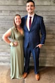 Loved this dress, first longer, wrap dress I've worn but was able to only wear a 2-inch heel and not have it drag on the ground. Got so many compliments will definitely be finding other places to wear it soon! - Kenzie S.