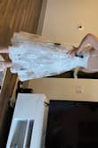 I like the dress but it's definitely a little bit tight and see-through on the skirt area. Other than that, I really like how it looks. I returned it. - Larissa F.