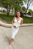 I bought this dress a week before I got married at city hall. I was so nervous but it fits just perfectly. I loved it!! - Alexsandra S.