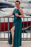 I picked the dress for a last-minute gala-style work event, and it shipped quickly and with plenty of time to have it hemmed since I'm a bit on the short side - once hemmed, it looked fabulous with a pair of nude stilettos. The color is super rich and I got some great compliments! - Sandra L.