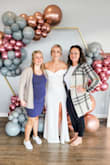 I wore this for my bridal shower. It fit perfectly and made me feel so beautiful. I absolutely loveeeeeeee the style, fit, and everything about it. The zipper was a little hard to zip up but just be careful. - Lindsay H.
