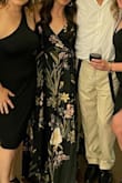 I'll start by saying the dress shipped so fast and was at my door before I knew it. Dress fabric is high-quality two layers and a perfect fit. It does run long so I had my mother-in-law hem it up a couple of inches. This dress was so comfortable and I felt so confident in it. Absolutely loved it. - Erika A.